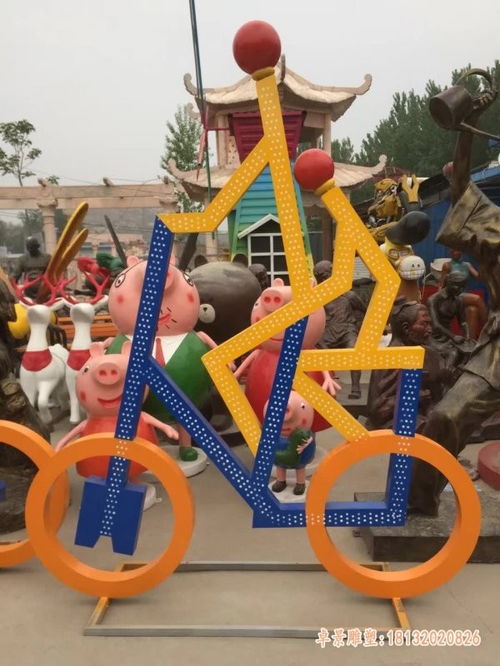 不銹鋼騎自行車(chē)人物雕塑 貴港金屬雕塑加工廠與電動(dòng)自行車(chē)制造的藝術(shù)融合